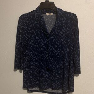 Beacon Navy and Light Blue Blouse 3/4